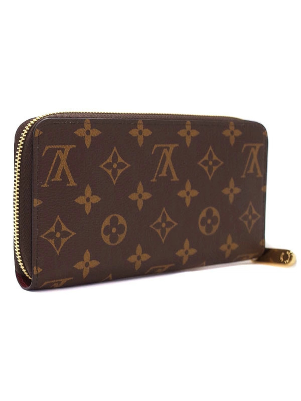 Louis Vuitton Zippy Round Monogram Wallet Zipper Long Brown